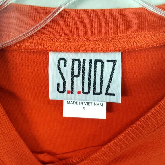 BEETLE BOYS TEE Sweet Potatoes NWT LAYERED Orange Youth 4 / Youth 5 COOL SHIRT - Picture 2 of 3